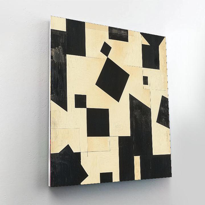 Kazimir Malevich Inspired Timeless Forms  Numbered Painting Kits