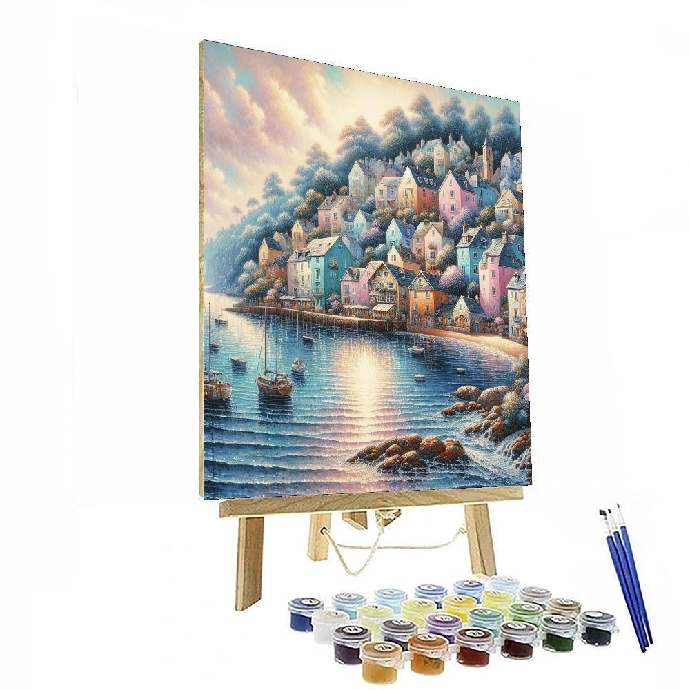 Coastal Village Retreat Number Painting