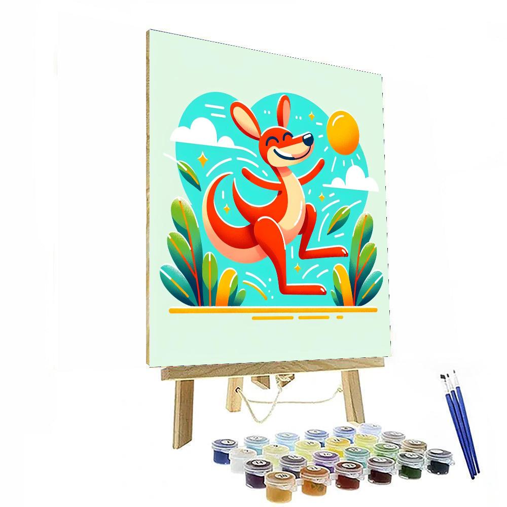 Kooky Kangaroo Painting Number Kit