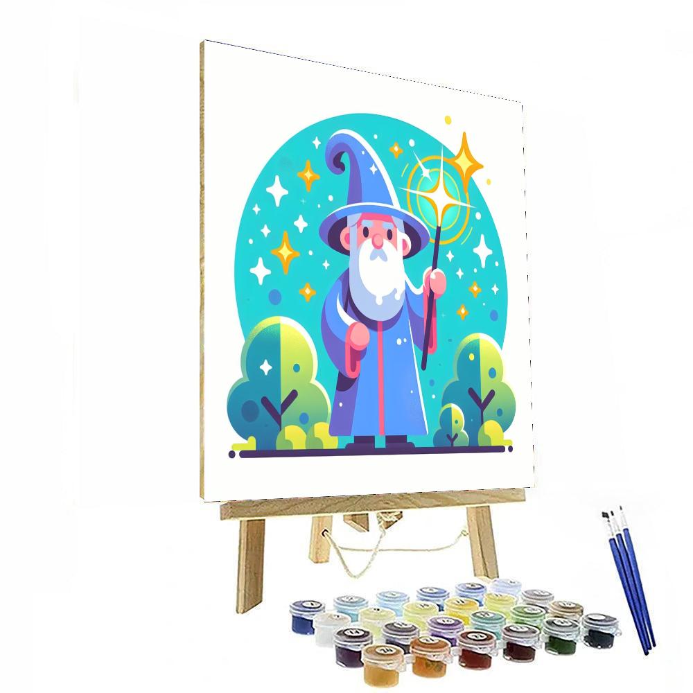 Mystical Wizard's World Painting By Numbers Kit
