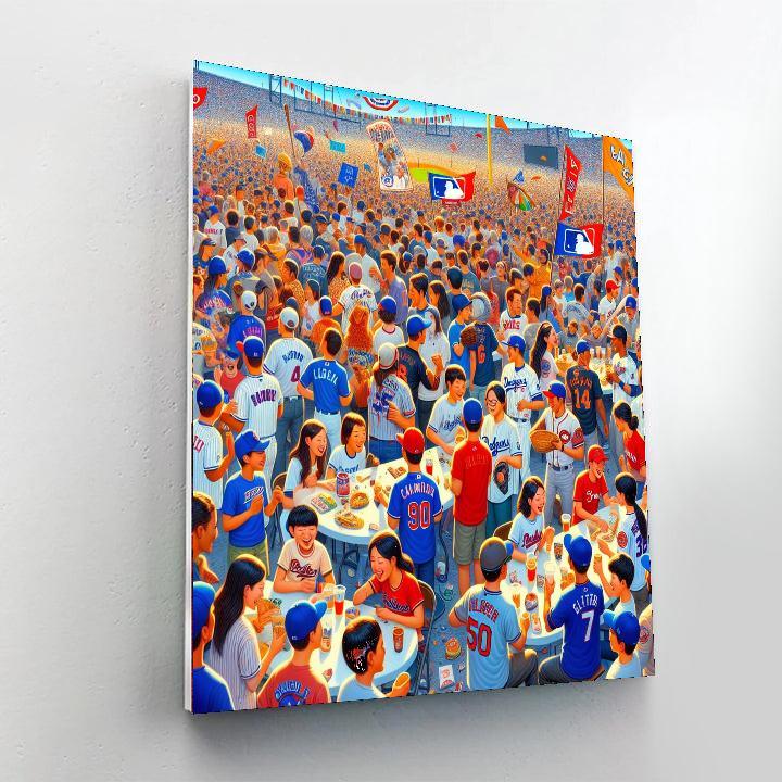 Tampa Bay Rays Fan Fest Paint By Color