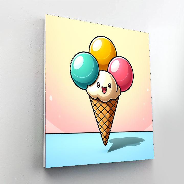 Cheerful Ice Cream Paint By Color