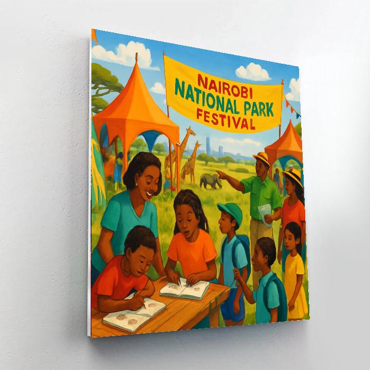 Nairobi National Park Festival - Kenya Paint By Color