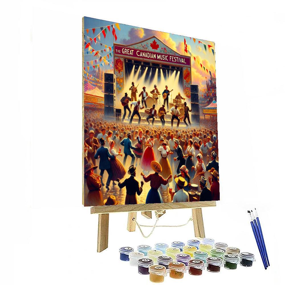 The Great Canadian Music Festival - Canada Paint By Color