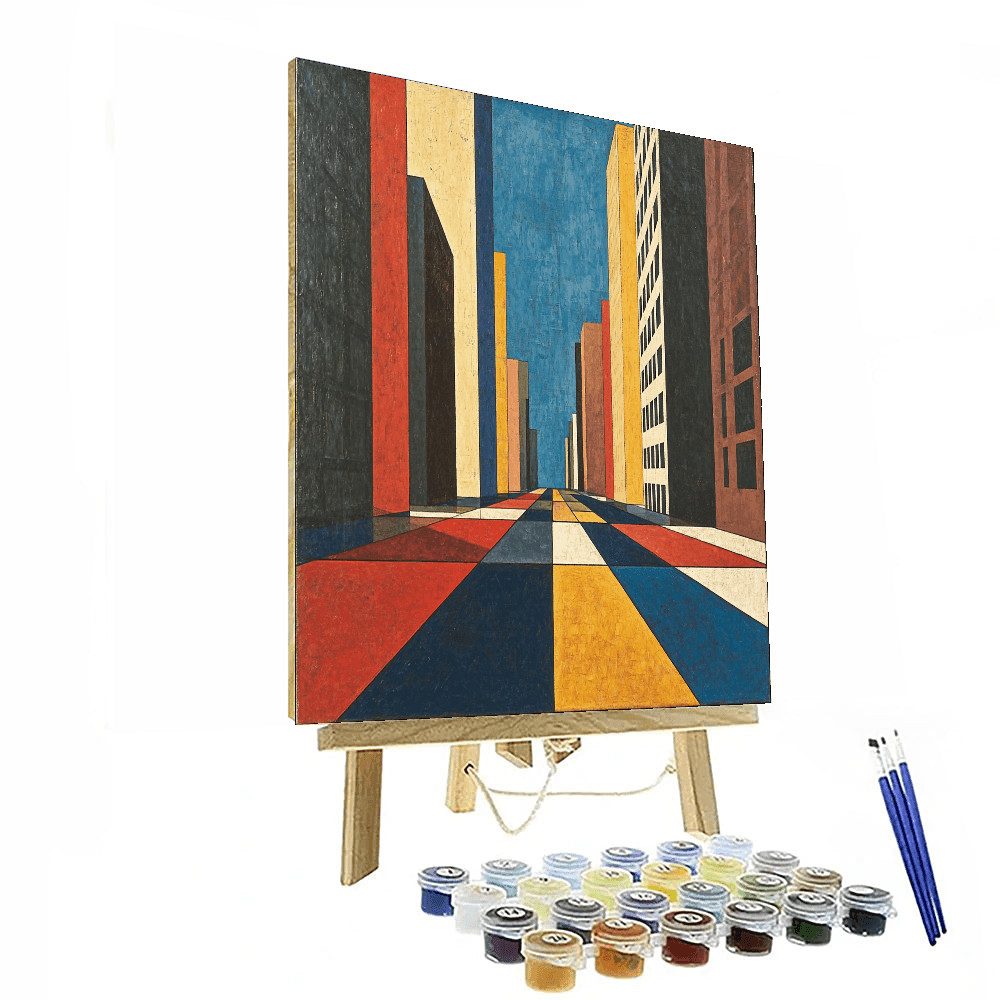 Piet Mondrian Inspired Avant-garde Metropolis  Paint By Numbers