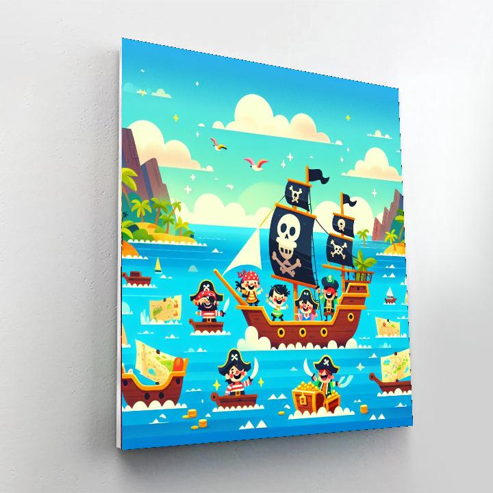 Ocean Pirate Adventure Numbered Painting Kits