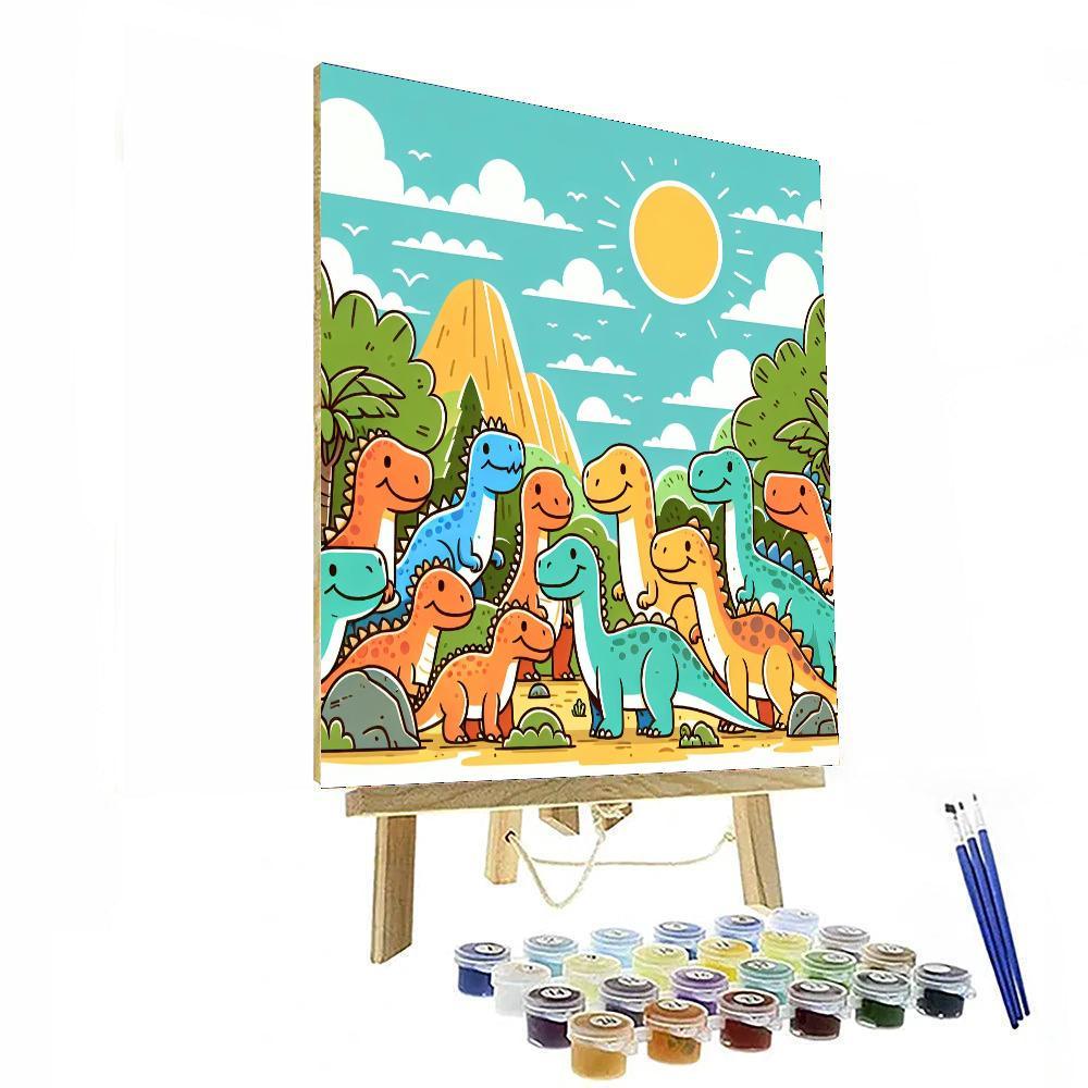 Creative Dinosaurs Paint By Numbers Kits
