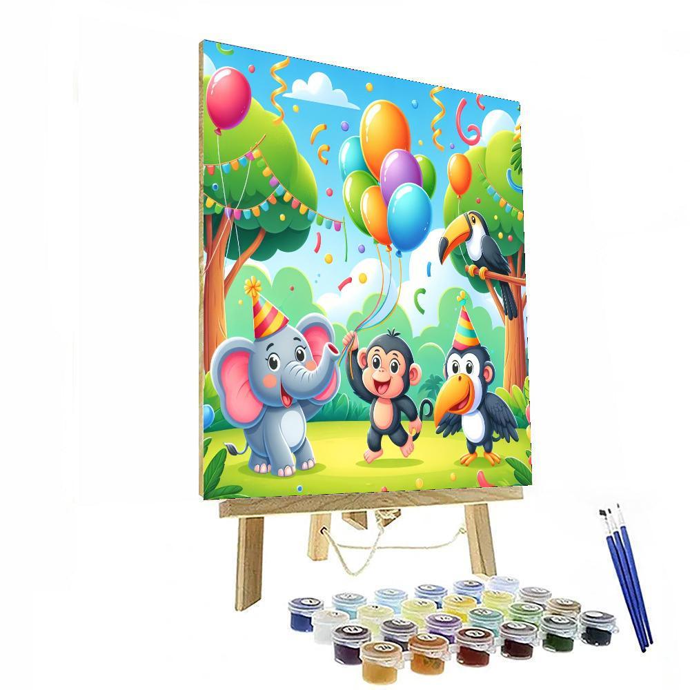 Joyful Jungle Celebration Paint By Number