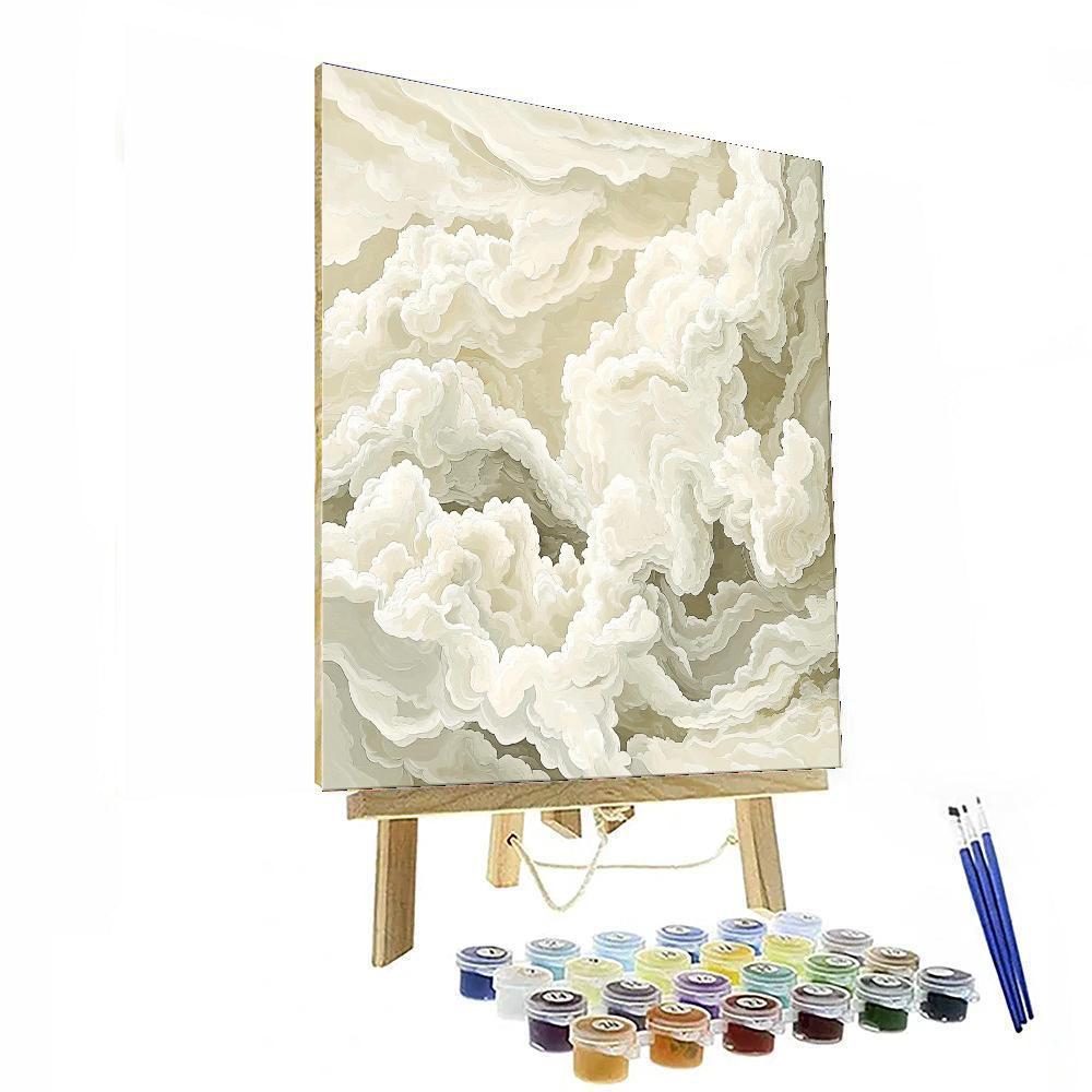 Michelangelo Inspired Mystical Cloudscape  Paint By Numbers