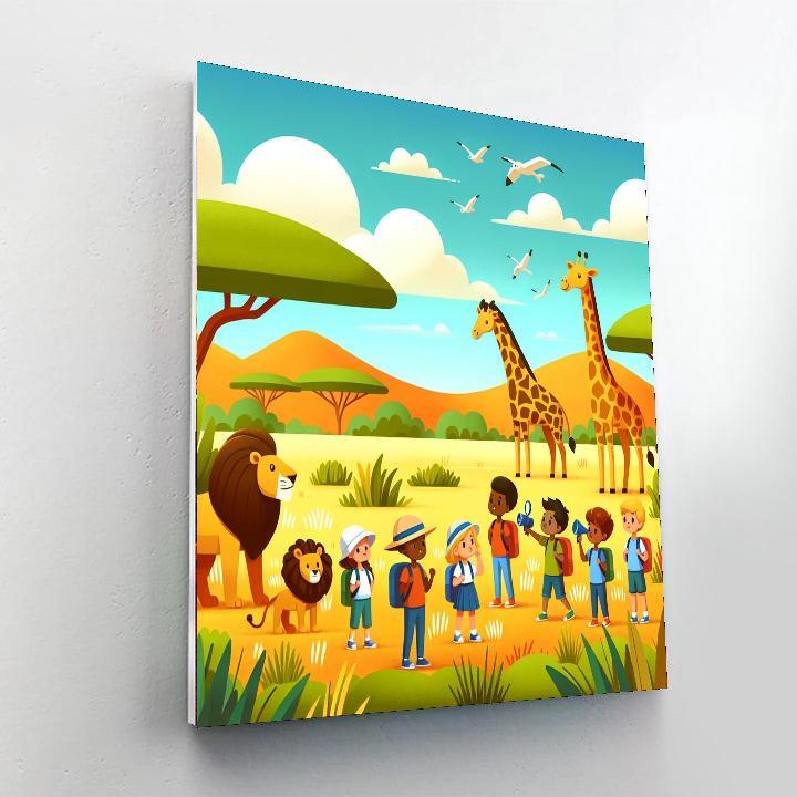 Explorer's Safari Safari Number Painting