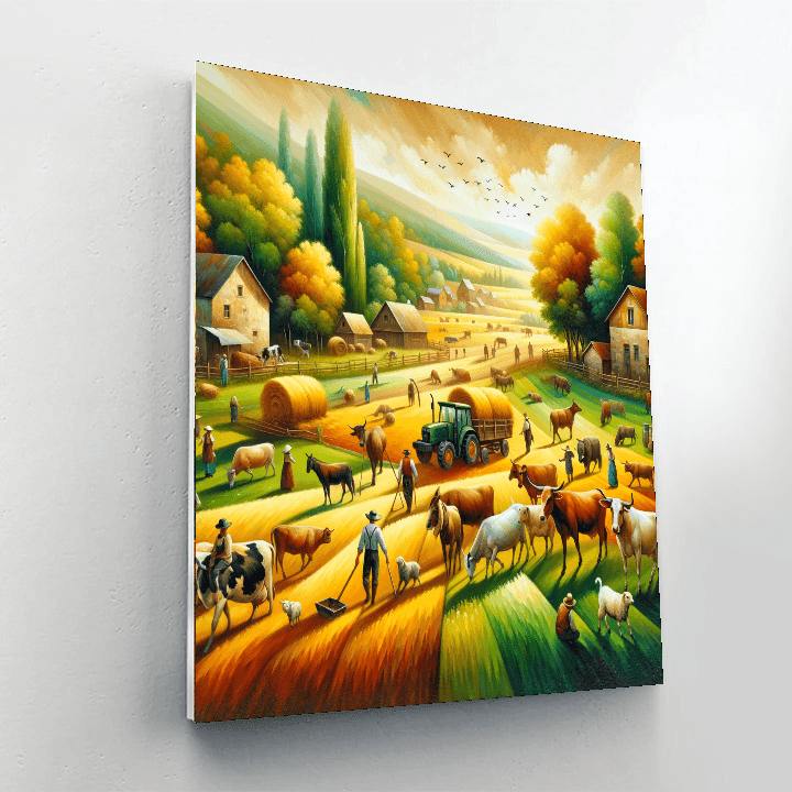 Farmyard Harmony Paint By Number