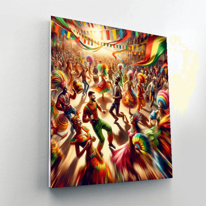 Vibrant Festival Colors Number Painting