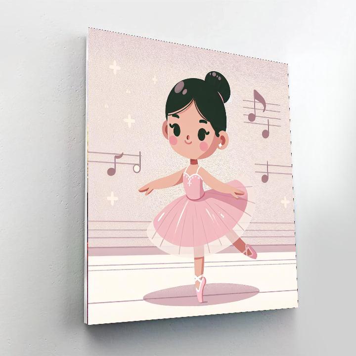 Ballerina's Dream Stage DIY Paint By Numbers