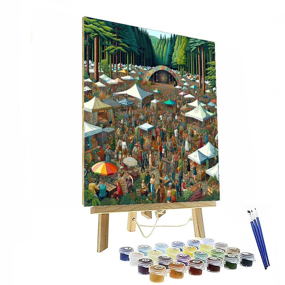 Oregon Country Fair - Usa Numbered Painting Kits