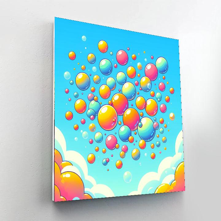Beautiful Bubbles Number Painting