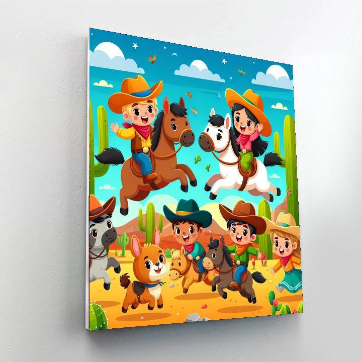 Wild West Roundup Paint By Color