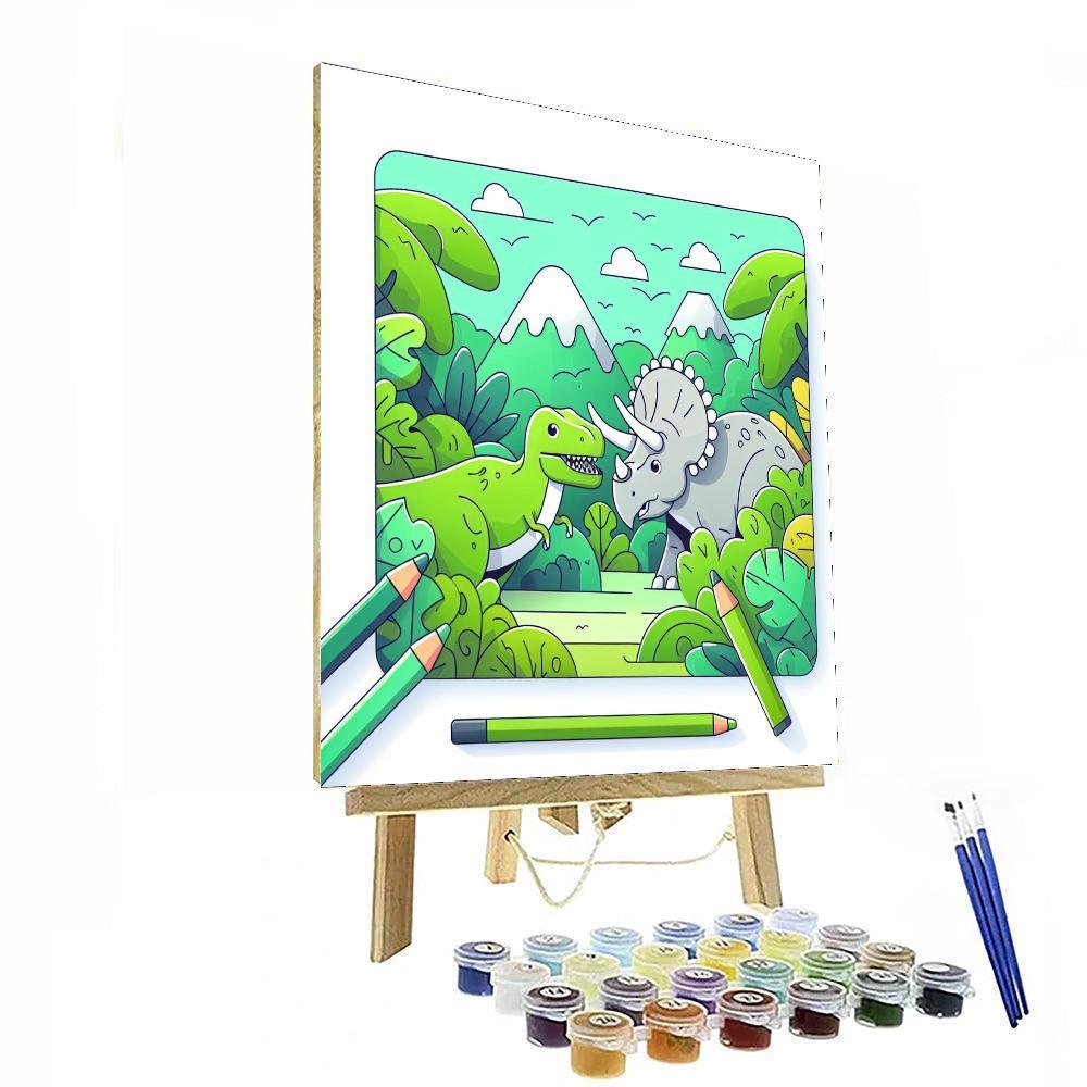 Dino Jungle Numbered Painting Kits