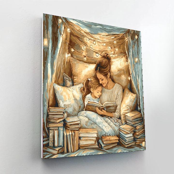 A Cozy Evening Together Painting Number Kit