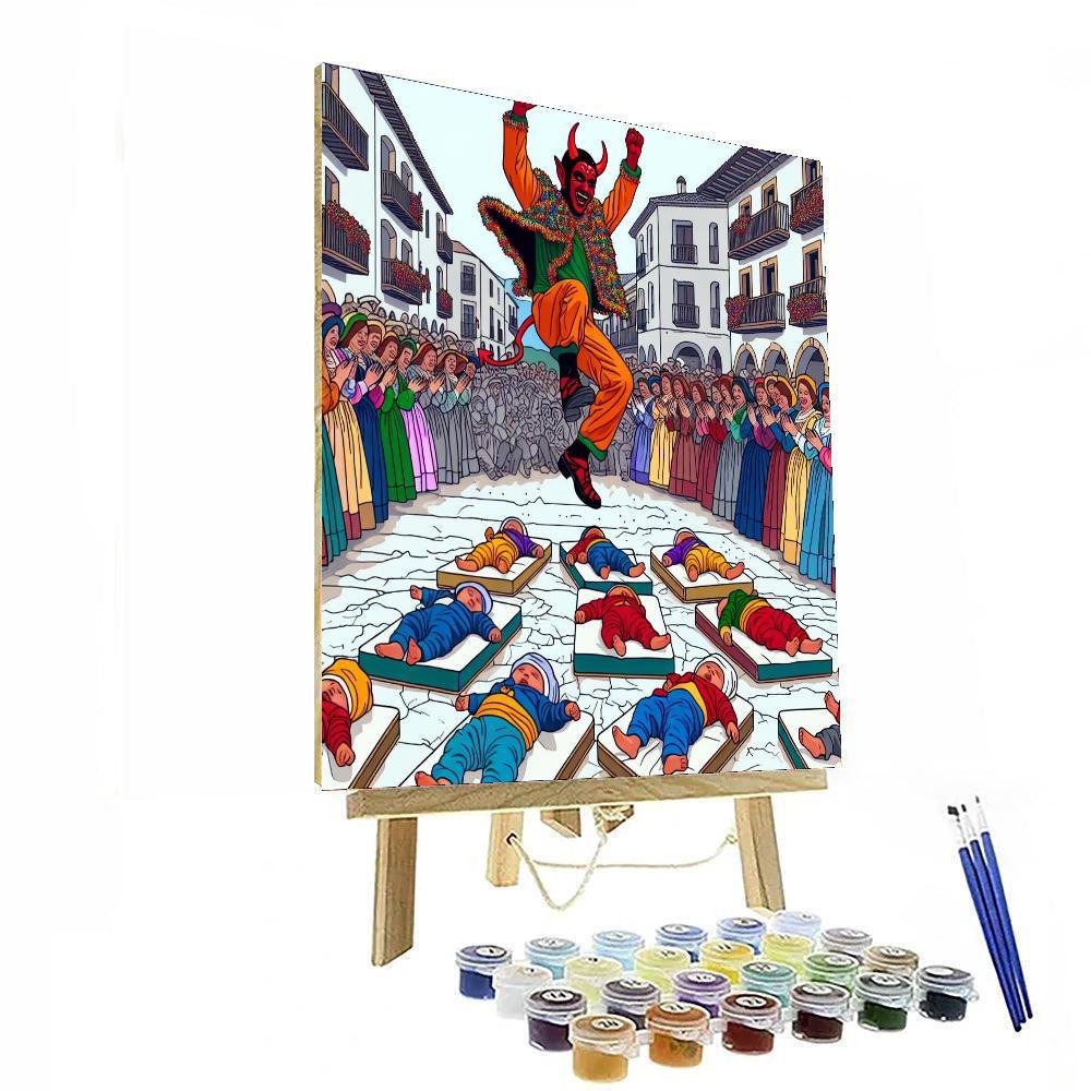 El Colacho Baby Jumping Festival - Spain Paint By Numbers Kits