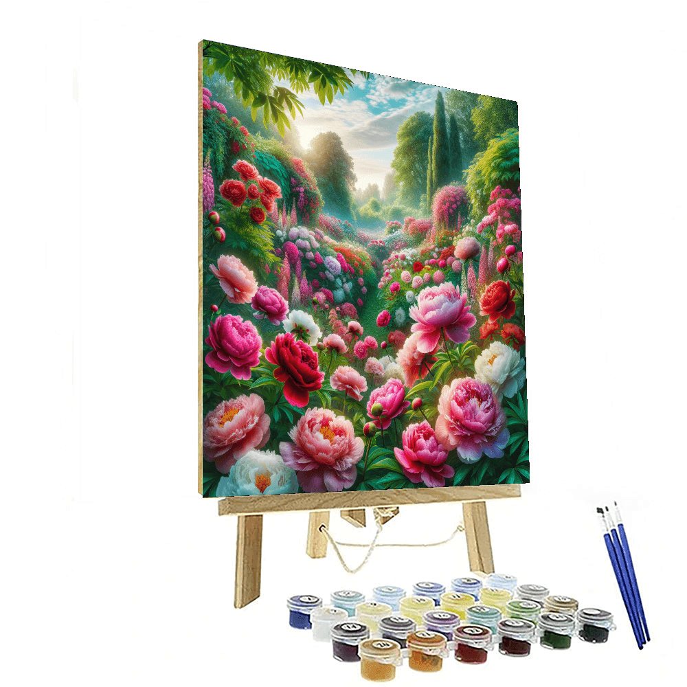 Peony Garden in Bloom - DIY Painting By Numbers Kit – Artistry Rack