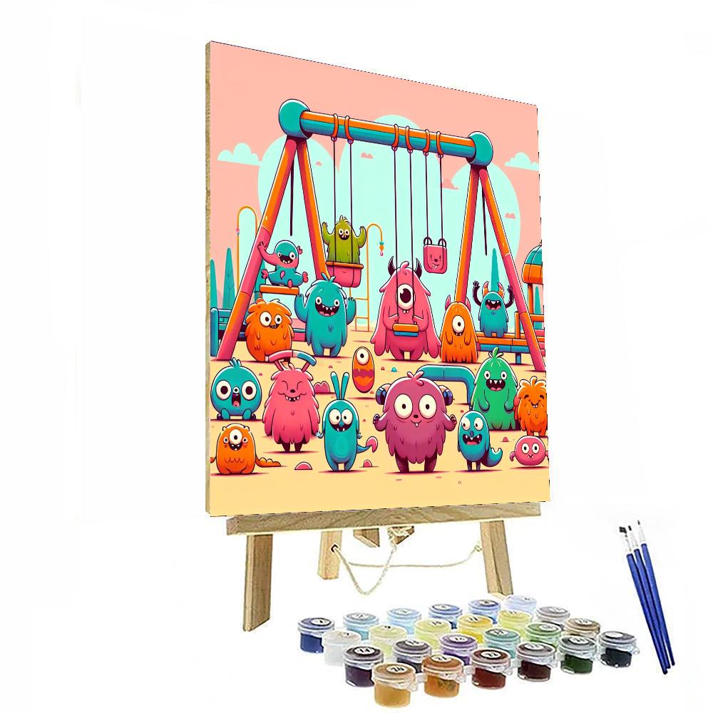 Cuddly Monsters DIY Paint By Numbers
