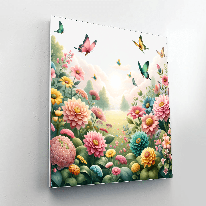 Sweet Dreams Of Butterflies Painting Number Kit