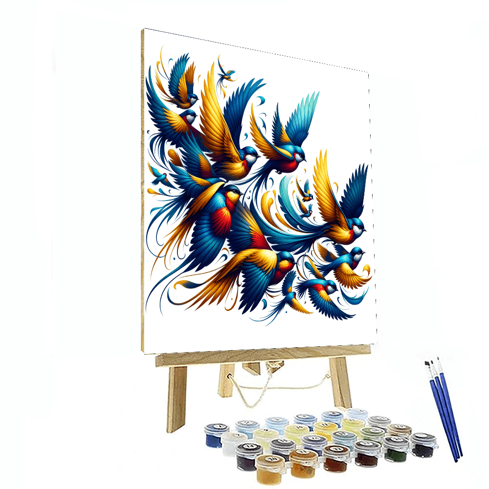 Birds In Harmony Paint By Number