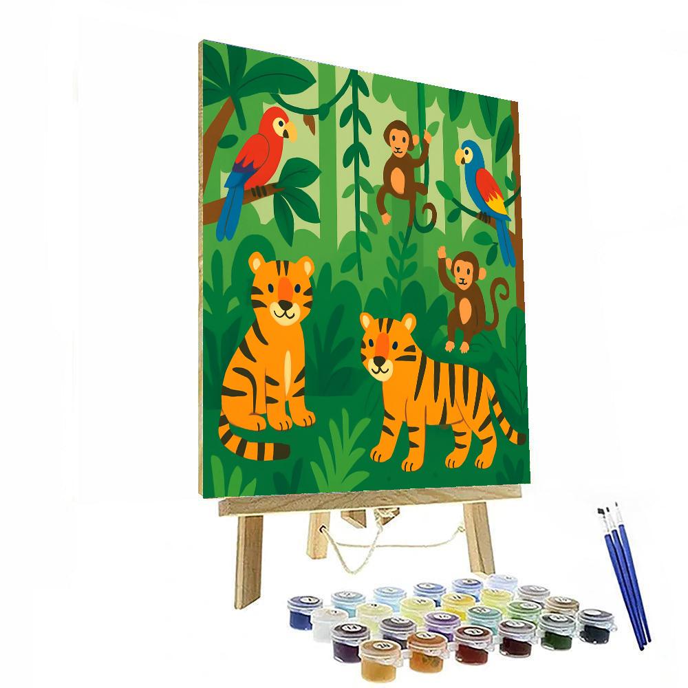 Mysterious Deep Jungle Painting By Numbers Kit