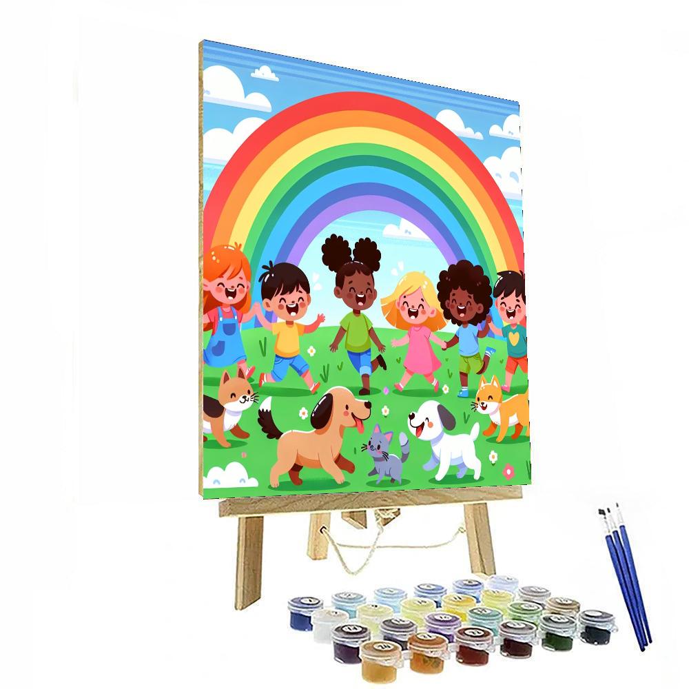 Under The Rainbow Playtime Numbered Painting Kits
