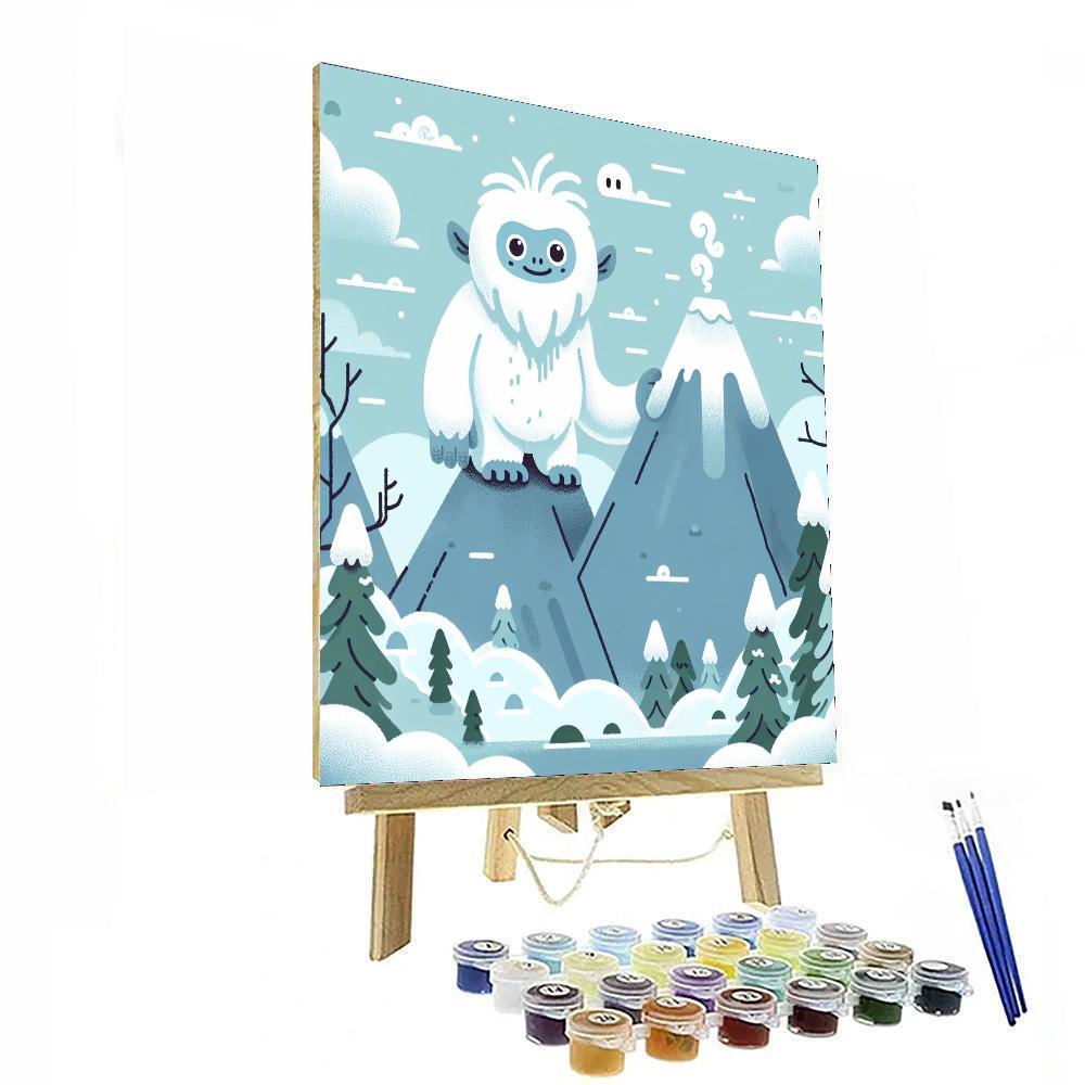 Mountain Yeti Adventure DIY Paint By Numbers