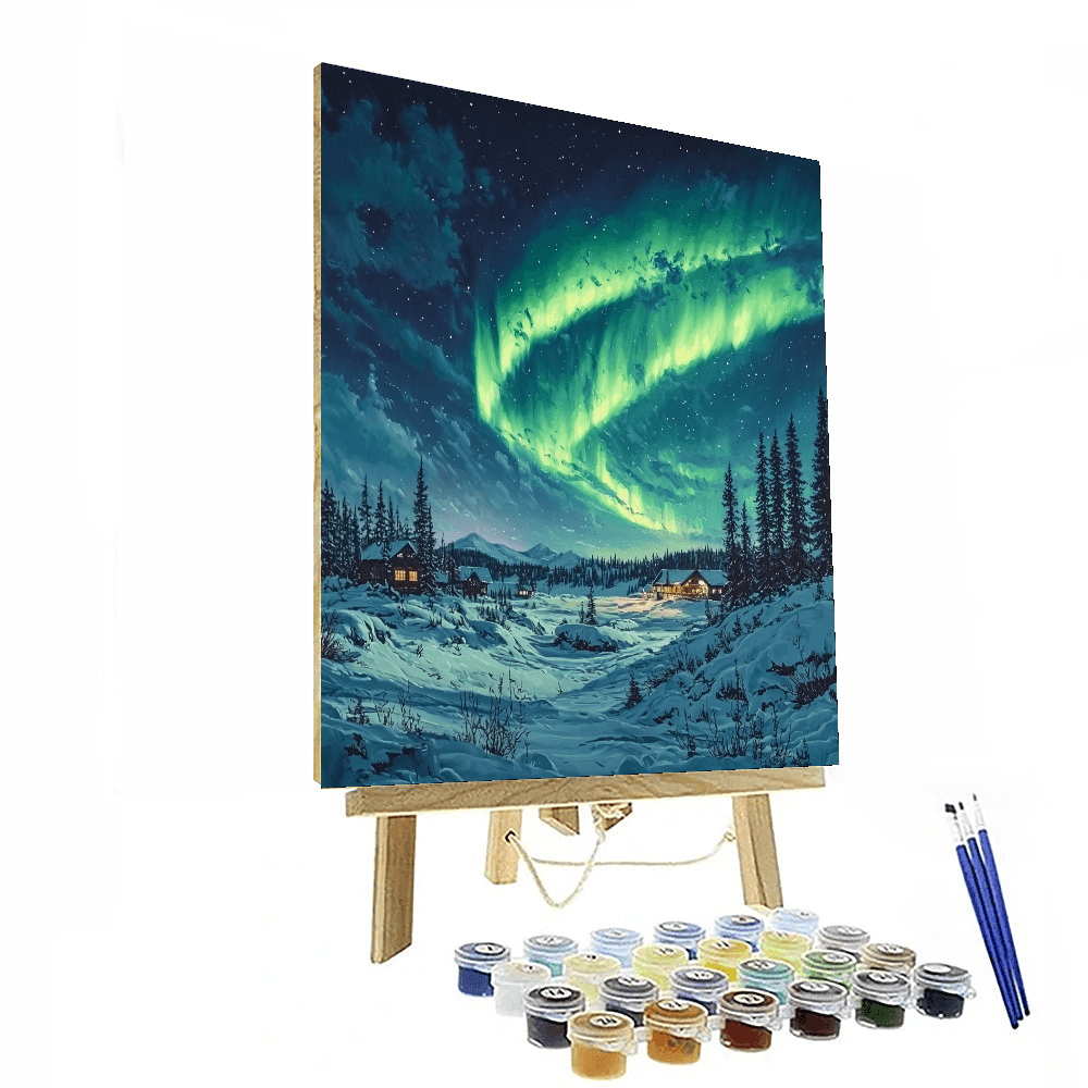 Lapland's Northern Lights - Finland Paint By Numbers