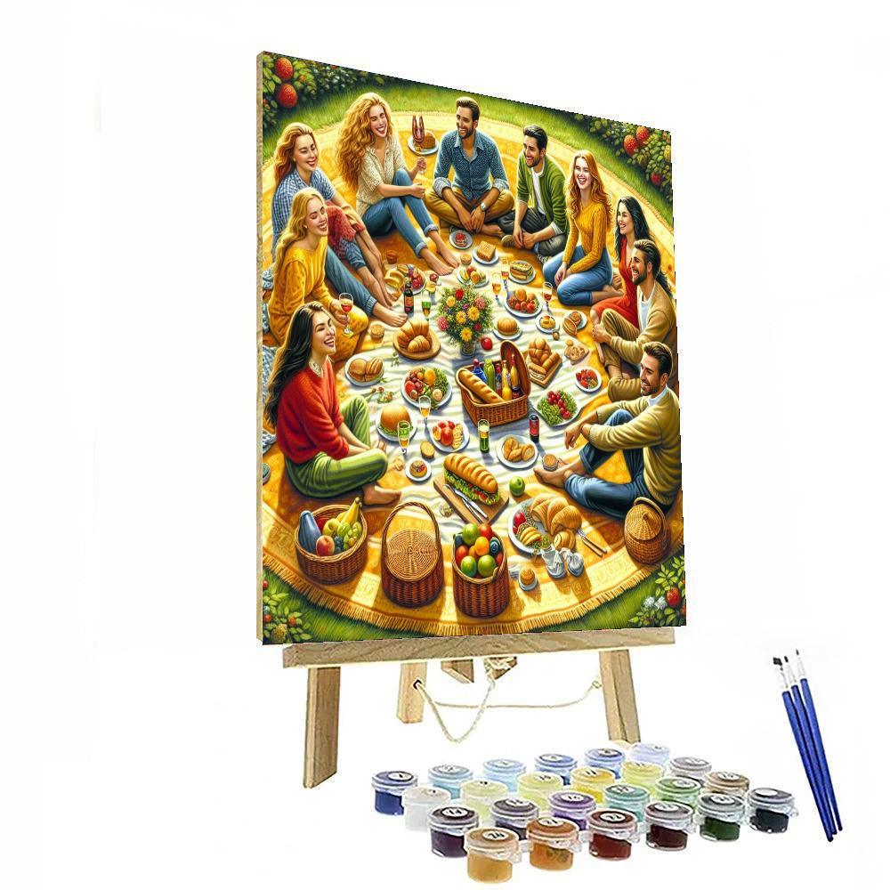 Delightful Summer Picnic DIY Paint By Numbers