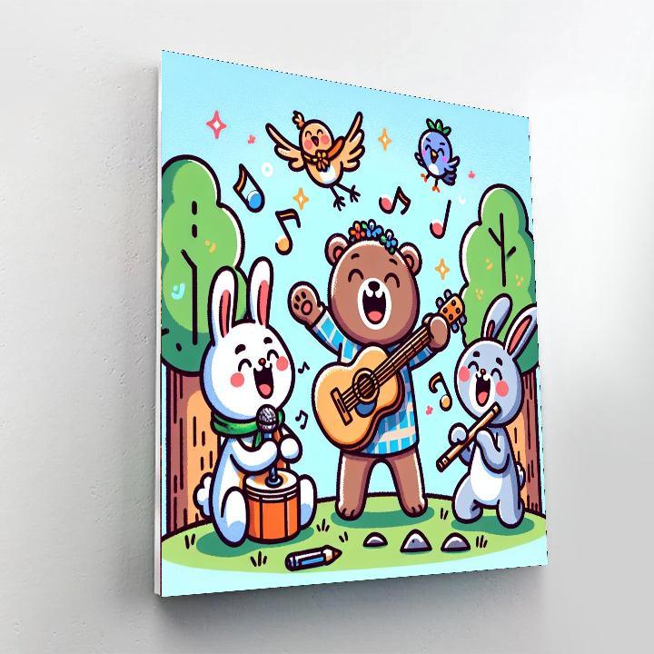 Joyful Animal Sing-along Paint By Numbers Kits