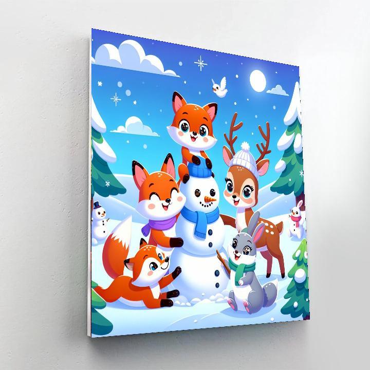 Adventures In Snowland Paint By Numbers