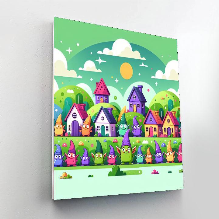 Giggling Goblin Village DIY Paint By Numbers
