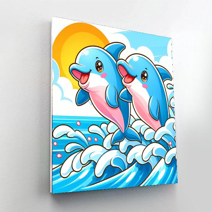 Happy Ocean Adventure Paint By Numbers Art