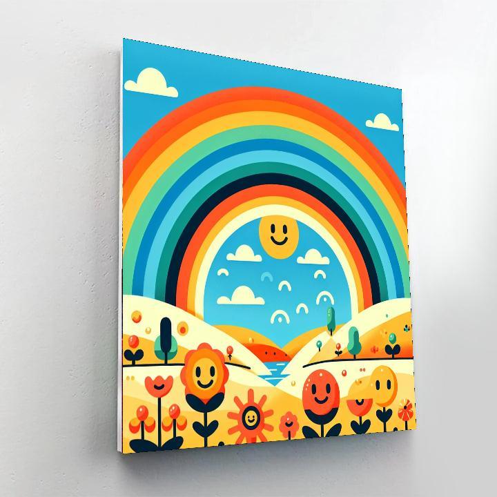 Lively Rainbow Adventure Paint By Color