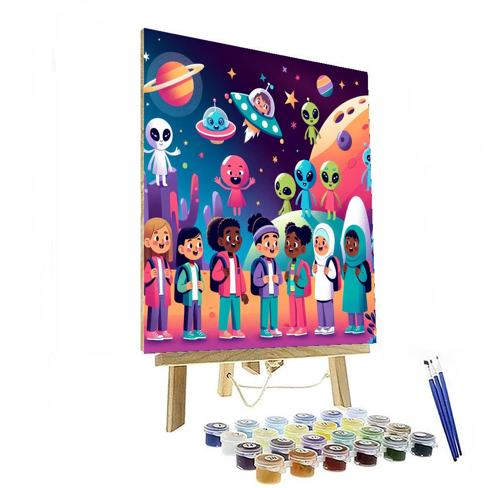 Galactic Planetary Expedition Number Painting