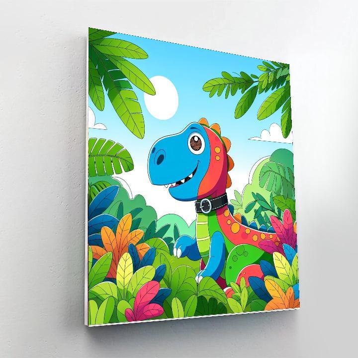 Pet Dinosaur Paint By Numbers Art