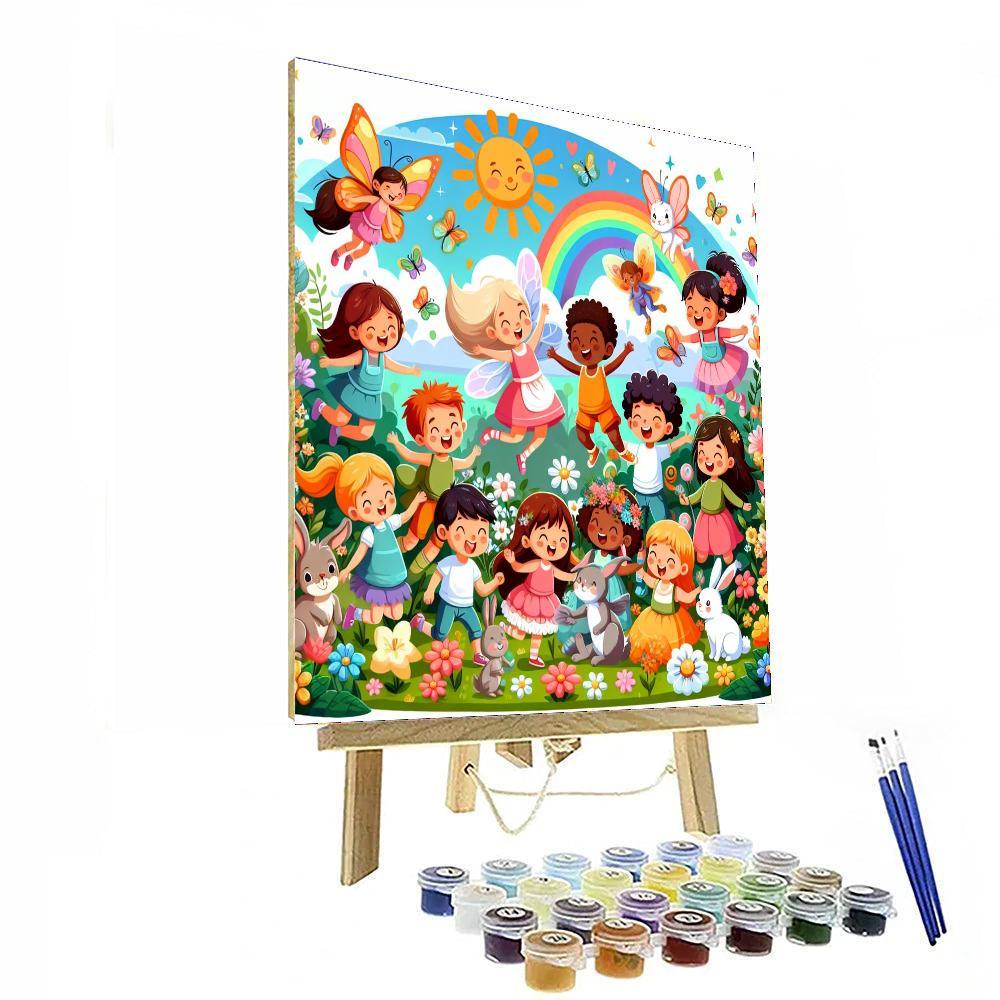 Enchanted Garden Of Friendship Painting Number Kit