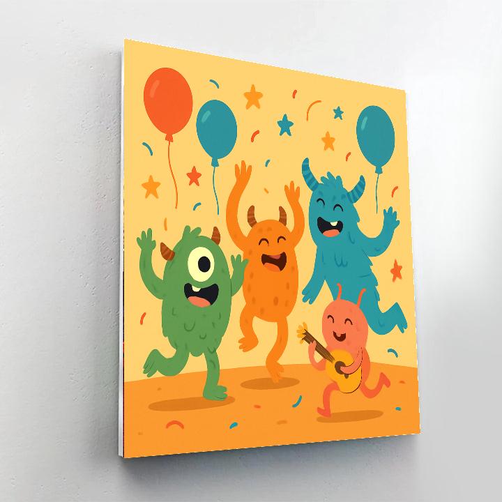 Charming Monster Friends DIY Paint By Numbers