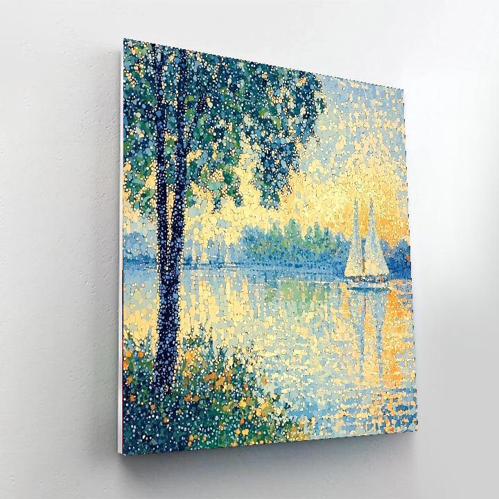 Georges Seurat Inspired Patterns Of Tranquility  Paint By Numbers