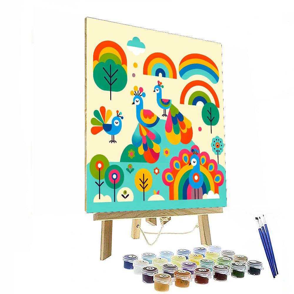 Peacock Parade Of Pride Paint By Numbers