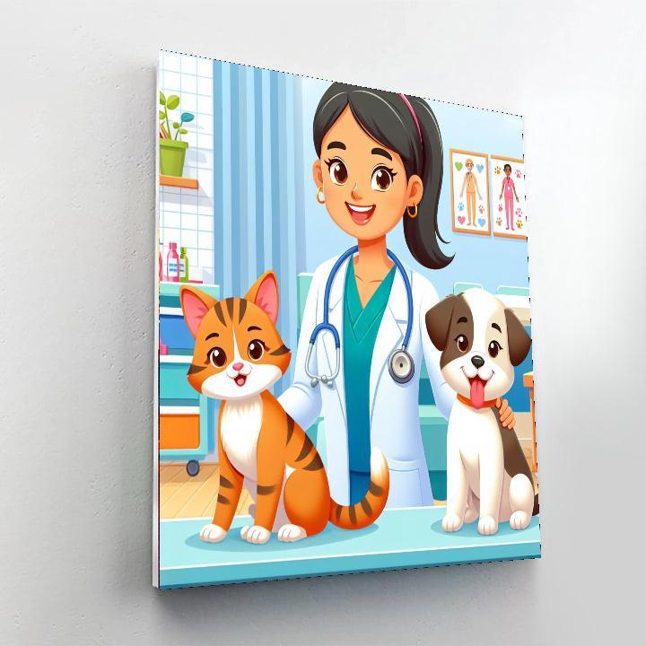 Pet Vet Adventure Paint By Numbers Art