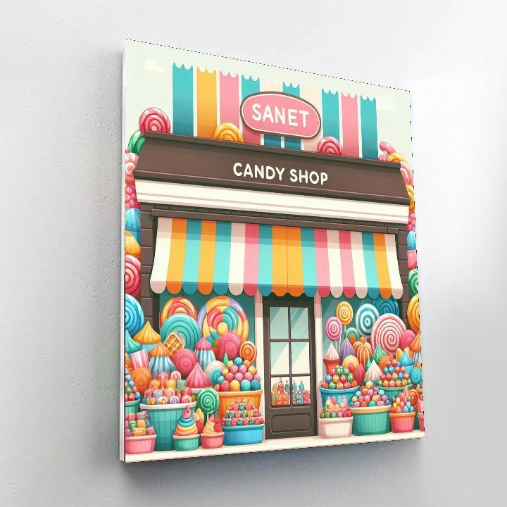 Sweet Shop Surprise Number Painting