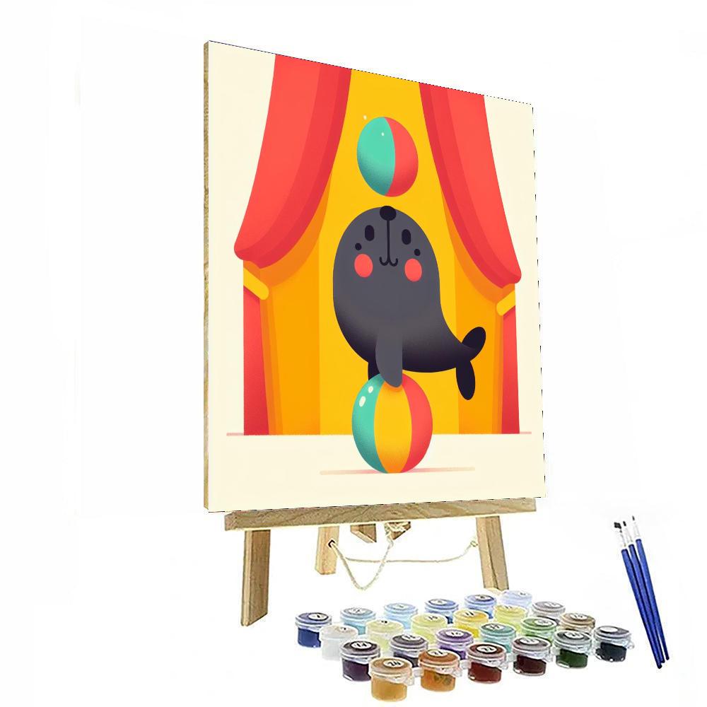 Silly Seal Circus Paint By Numbers Kits