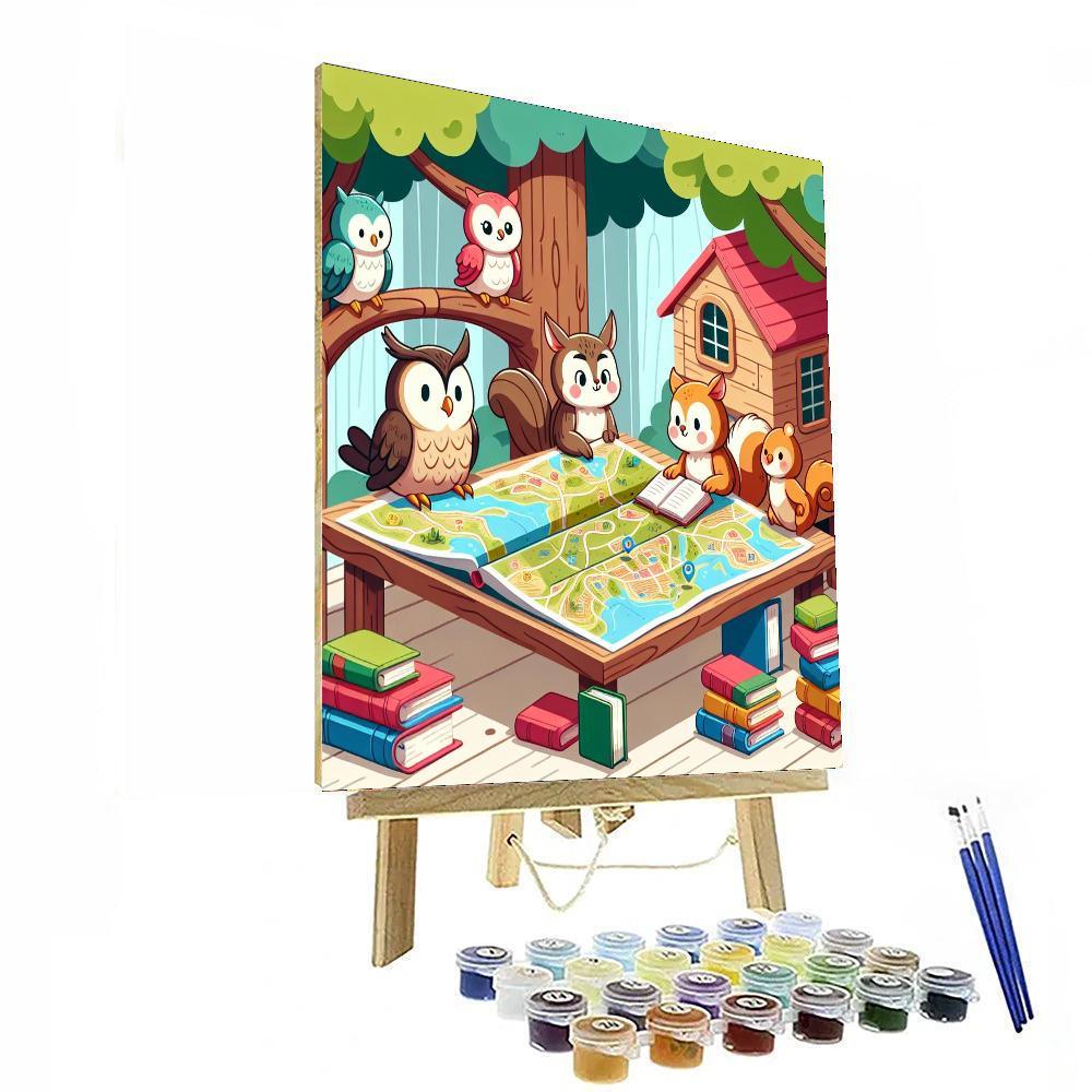 Curious Creatures' Clubhouse Paint By Number