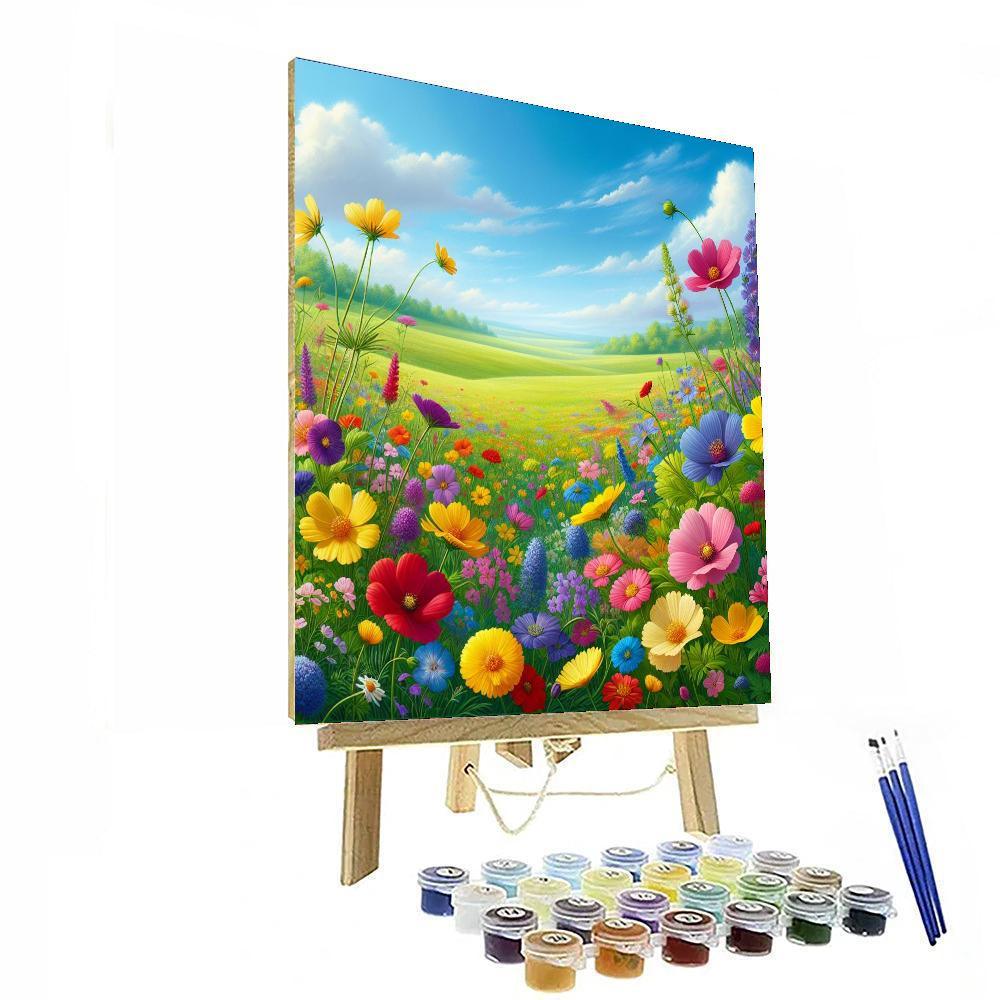 Adventurous Wildflower Meadows Number Painting
