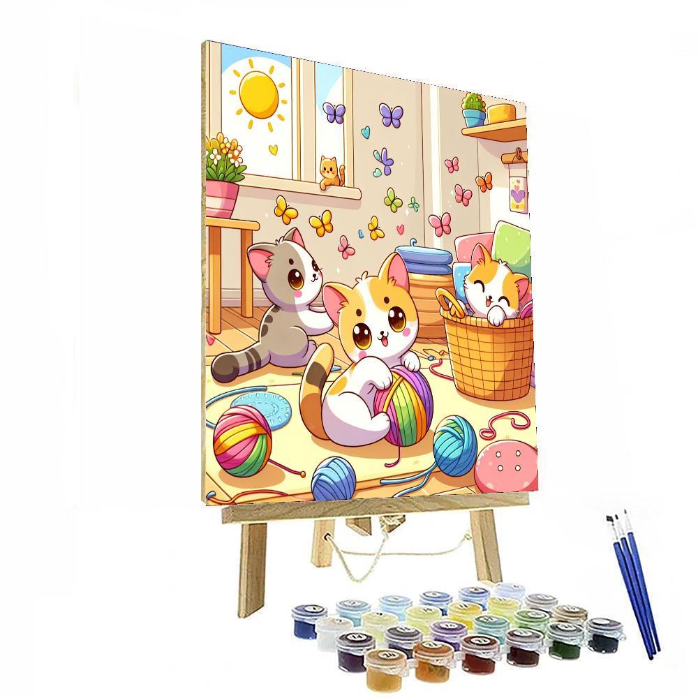 Kooky Kittens Painting Number Kit