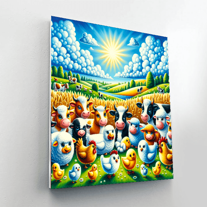 Happy Farm Life Paint By Numbers